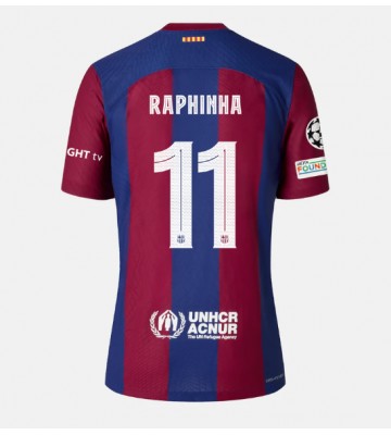 Barcelona Raphinha Belloli #11 Hjemmebanetrøje 2023-24 Kort ærmer